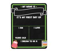 Premier Jour De Signe D'École - Tableau D'école En Bois Double Face, Accessoire Photo Réutilisable | Conseil D'école De Dos Pour Les , Souvenirs En Classe Backtoschool Board First & Last Day Of