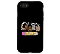 Premier Jour d'école de Teacher Leopard, Vous Allez Tous Apprendre Aujourd'hui Coque pour iPhone SE (2020) / 7/8