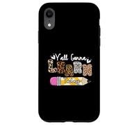 Premier Jour d'école de Teacher Leopard, Vous Allez Tous Apprendre Aujourd'hui Coque pour iPhone XR