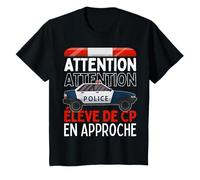 Premier jour d'école Élève de CP En Approche Voiture Police T-Shirt