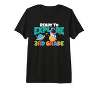 Premier Jour d'école prêt à Explorer l'astronaute de 3e année T-Shirt Haut de Gamme