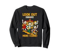 Premier Jour d'école, Regarde Ici, Je Viens, des Enfants Mignons Sweatshirt