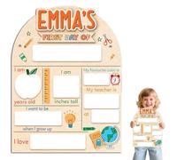 Premier Jour d'École Tableau Rentree Scolaire Personnalisé avec Nom, Pancarte Rentree Scolaire, Rentree Scolaire, Cadeau Rentree Maternelle, pour Écoles Maternelles Primaires