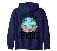 Premier Jour du Printemps Mars Equinox Ostara Happy Easter Sweat à Capuche