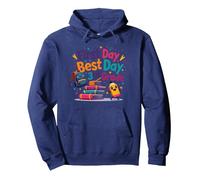 Premier Jour, Meilleur Jour de 3e année : Aventure de Retour à l'école Sweat à Capuche, Unisexe pour Adultes, Bleu Marine, S