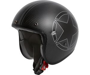 Premier Le Petit Star Carbon, casque à jet XS Mat Noir/Blanc Mat Noir/Blanc