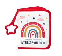 Premier livre photo de bébé, livre de souvenirs de bébé pour la première année, album photo en tissu personnalisé, album photo de famille, album photo mon premier bébé 10,2 x 15,2 cm (arc-en-ciel)