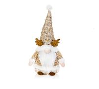 Premier Nain de Noël pondéré nordique avec bois de cerf 38 cm