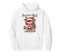 Premier Noël de bébé Renne - Cadeau Naissance Fille garçon Sweat à Capuche