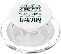 Premier Noël en Tant Que Papa Mignon Noël 1er père d'hiver PopSockets PopGrip pour MagSafe