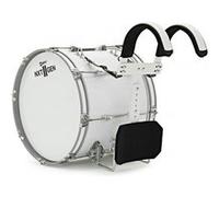 Premier NXT GEN Marching Grosse Caisse de Fanfare 18" x 14" , Blanc