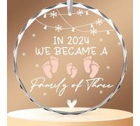 Premier Ornement de Noël pour Bébé 2024 - Décoration Personnalisée pour Fille, Fournitures de Festival, Adapté aux Nouveau-nés