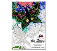 Premier papeterie"Monde de couleur" A4 Art Thérapie livre de coloriage pour adultes