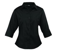 Premier Pr305 Blouse Chemisier À Manches 3/4 En Popeline De Polycoton