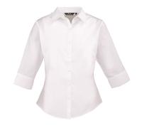 Premier Pr305 Blouse Chemisier À Manches 3/4 En Popeline De Polycoton