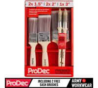 Premier Prodec Lot De 7 Pinceaux Peinture Synthétiques Plat & Båti
