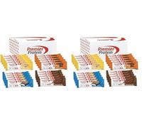 Premier Protein - High Protein Bar 50% - Multiflavourbox - 20x40g (Lot de 2)