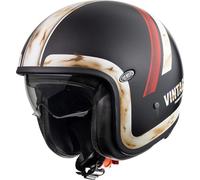 Premier Retro Jethelm Vintage Evo DO92 O.S. BM Noir/Blanc Matt-XS