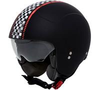 Premier Rocker CK, casque à jet XS Mat Noir/Blanc/Rouge Mat Noir/Blanc/Rouge
