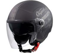 Premier Rocker Visor OR, casque jet XS Mat Noir/Gris Mat Noir/Gris