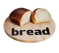 Premier Slice jusqu'Planche à Pain en Bois d'hévéa, Bois (Hévéa), Naturel