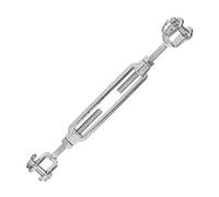 Premier Stainless Solutions Mâchoire et mâchoire en acier inoxydable à corps ouvert 1,27 x 16,5 cm Tendeur pour câble ou corde, qualité marine T316