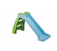 Premier Tobogan Little Tikes - Jeu d'intérieur et d'extérieur - Jouet de jardin et activité d'extérieur pour enfant, durable, stable, sécurisé - Jouet de jardin Bleu & Vert. Pour 18 mois et +