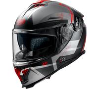 Premier Typhoon BA, casque intégral S Mat Noir/Gris/Rouge Mat Noir/Gris/Rouge