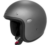 Premier Vintage Classic U 17 BM Casque Jet, Gris/Noir, Taille M (57/58)