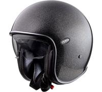 Premier Vintage Glitter, casque à jet M Noir/Argent Noir/Argent