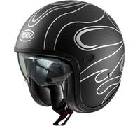 Premier Vintage Platinum ED. Carbon FR, casque ouvert S Mat Carbone/Noir/Argent Mat Carbone/Noir/Argent