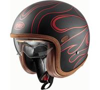 Premier Vintage Platinum ED Carbon FR Chromed BM Casque Jet, noir-rouge, taille XL pour homme