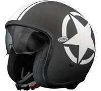 Premier Vintage Star 8 BM Jet Casque, noir-blanc, taille XS pour homme