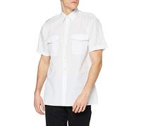 Premier Workwear Short Sleeve Pilot Shirt Chemise Casual, Blanc (White), 17.5 Homme