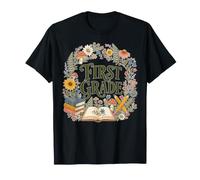 Première année de rentrée Scolaire Mignon Floral 1ère année Filles Enfants T-Shirt