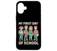 Première année Mon Premier Jour d'école Cute Kids ABCD School Coque pour iPhone 16 Plus