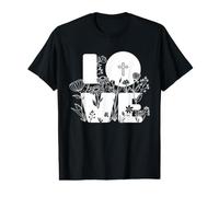 Première Communion Amour chrétien eucharistie Foi catholique T-Shirt Graphique avec Valeur