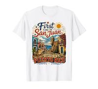Première Fois » à San Juan Porto Rico Adventure T-Shirt Graphique avec Valeur
