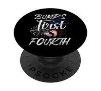 Première Grossesse 4 Juillet Indépendance Patriotique de Bump PopSockets PopGrip Adhésif