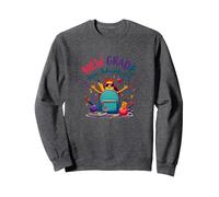 Première journée de troisième année Filles Nouvelles Aventures Sweatshirt, Unisexe pour Adultes, Chiné Foncé, L