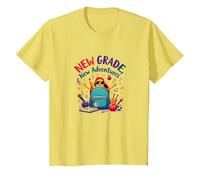 Première journée de troisième année Filles Nouvelles Aventures T-Shirt, Enfant, Citron, 12 Ans