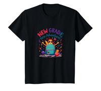 Première journée de troisième année Filles Nouvelles Aventures T-Shirt, Enfant, Noir, 2 Ans
