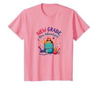 Première journée de troisième année Filles Nouvelles Aventures T-Shirt, Enfant, Rose, 3 Ans
