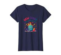 Première journée de troisième année Filles Nouvelles Aventures T-Shirt, Femme, Bleu Marine, S