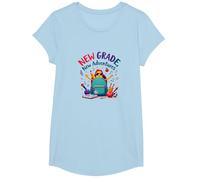 Première journée de troisième année Filles Nouvelles Aventures T-Shirt, Fille, Bleu Céleste, XS