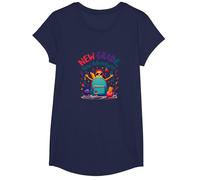 Première journée de troisième année Filles Nouvelles Aventures T-Shirt, Fille, Bleu Marine, L