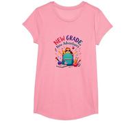 Première journée de troisième année Filles Nouvelles Aventures T-Shirt, Fille, Rose, S