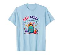 Première journée de troisième année Filles Nouvelles Aventures T-Shirt, Homme, Bleu Céleste, M