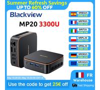 [Première mondiale] Blackview MP20 NOUVEAU Mini PC Windows 11 AMD R3 3300U 16 Go (prise en charge maximale de 32 Go) DDR4 512 Go SSD 4K UHD MP20 512GB