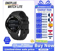 Première mondiale OnePlus Watch Lite Smart Watch Version mondiale jusqu'à 10 jours d'autonomie de la batterie GPS double bande Écran AMOLED 1,46'' black steel today ship